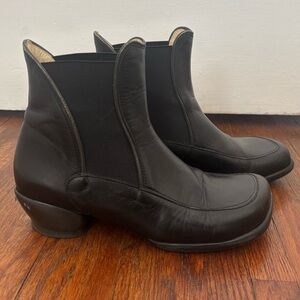 John Fluevog Black Ankle Boots